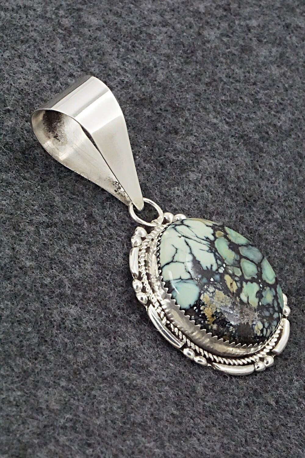 Variscite & Sterling Silver Pendant - Kenny Calavaza