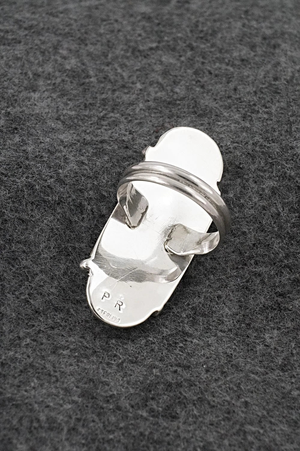 Turquoise & Sterling Silver Ring - Priscilla Reeder - Size 7.5