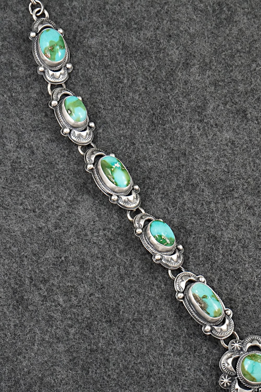 Turquoise & Sterling Silver Necklace and Earrings Set - Randy Boyd