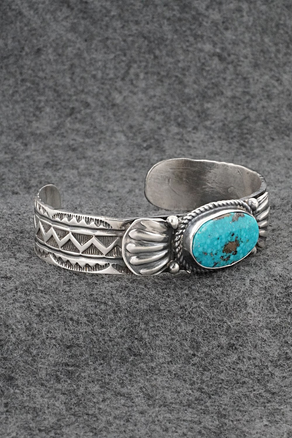 Turquoise & Sterling Silver Bracelet - Tillie Jon