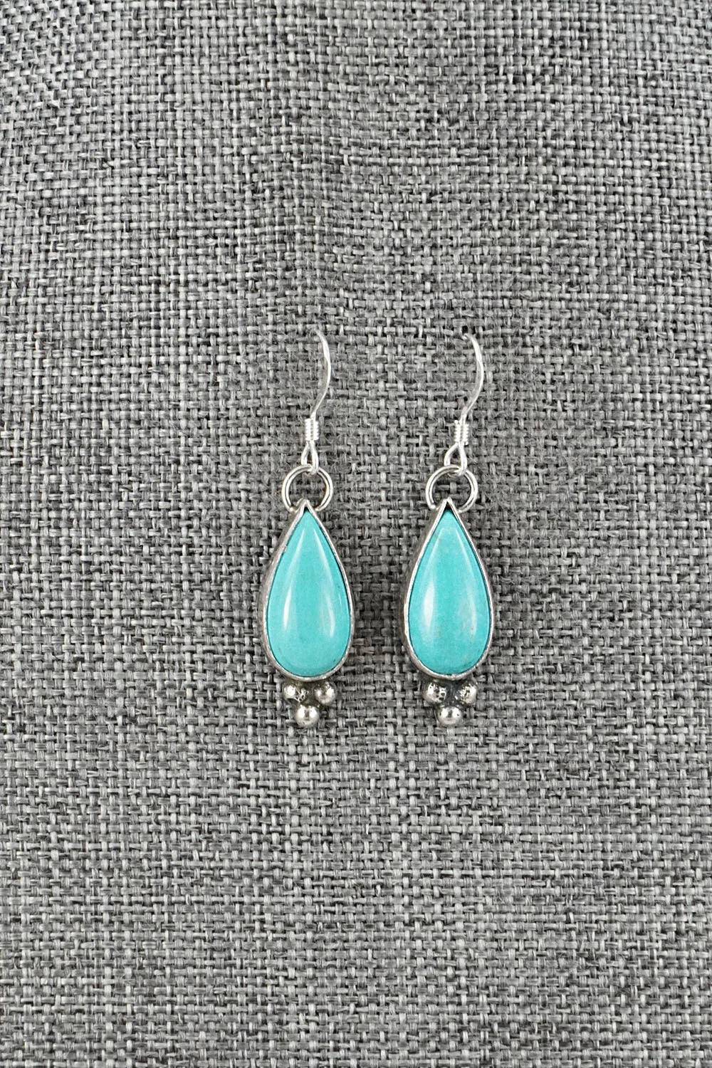 Turquoise & Sterling Silver Earrings - Robinson Martinez