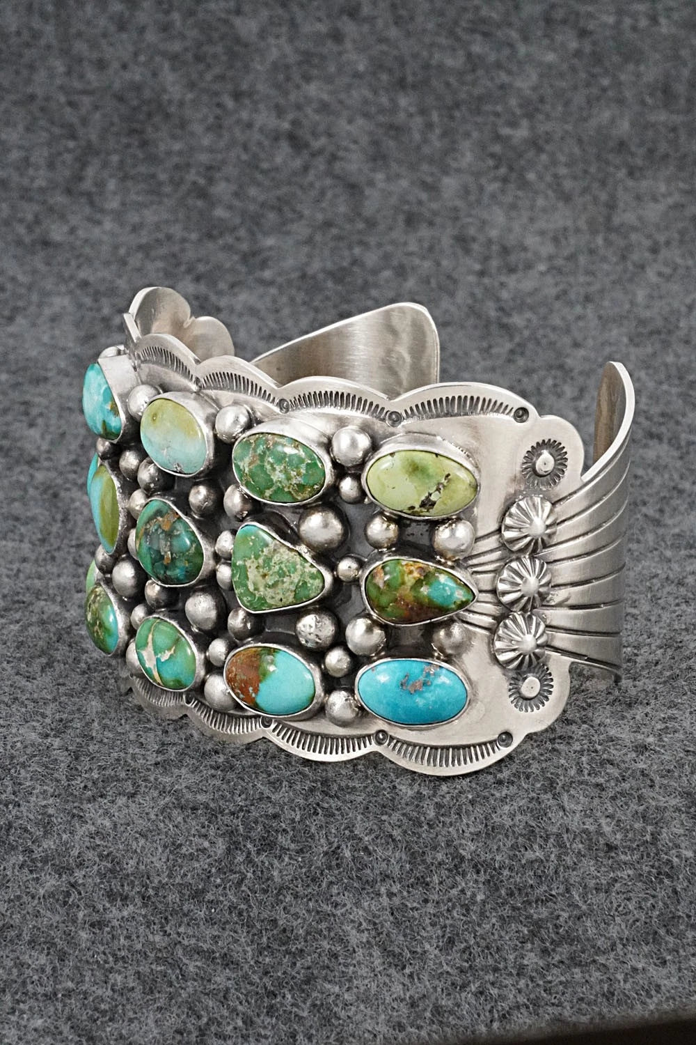 Turquoise & Sterling Silver Bracelet - Tom Lewis