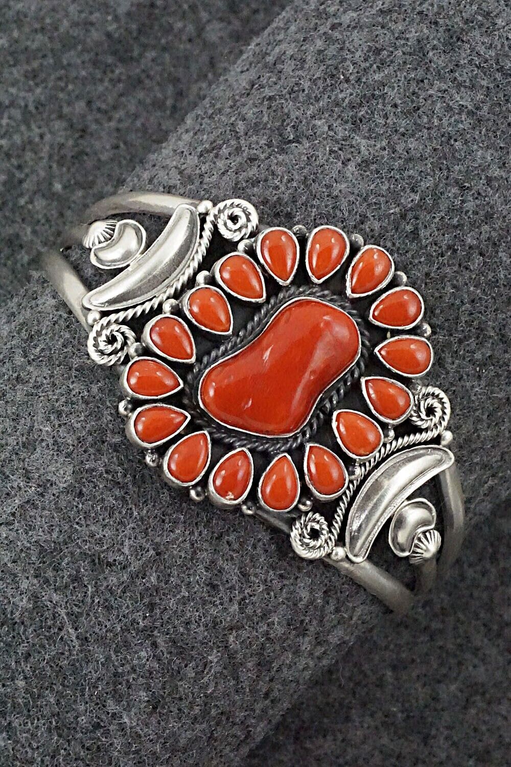 Coral & Sterling Silver Bracelet - Derrick Gordon