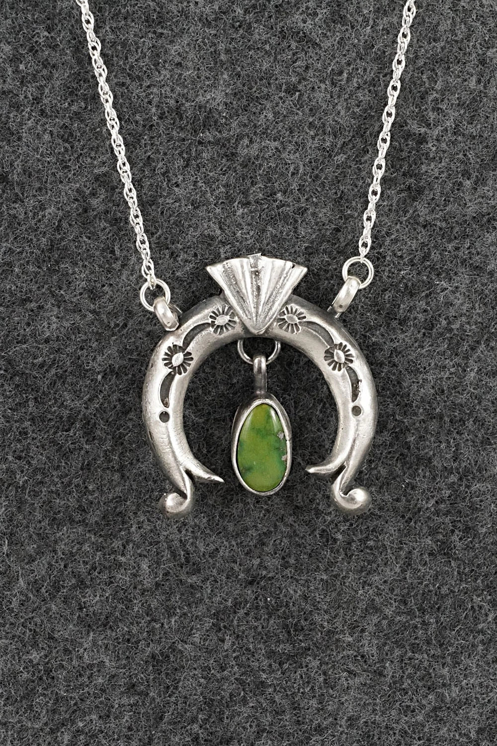 Turquoise & Sterling Silver Necklace - Gary Shorty