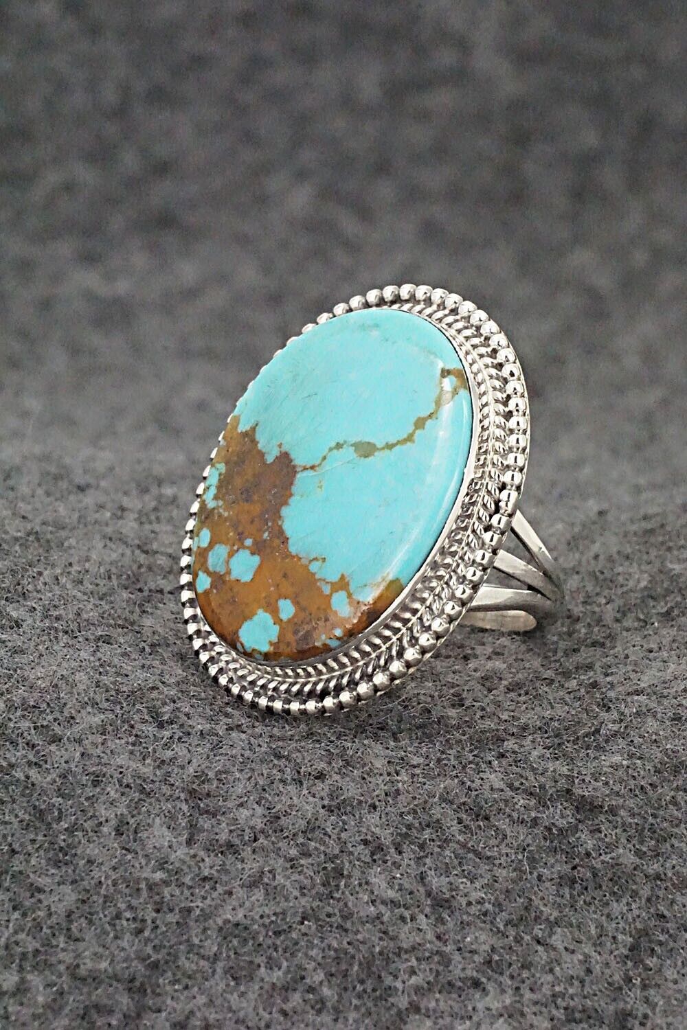 Turquoise & Sterling Silver Ring - Kiriza Tom - Size 6