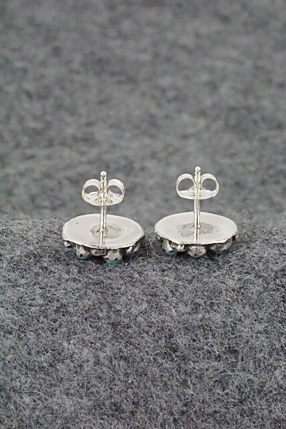 Turquoise & Sterling Silver Earrings - Randy Hooee