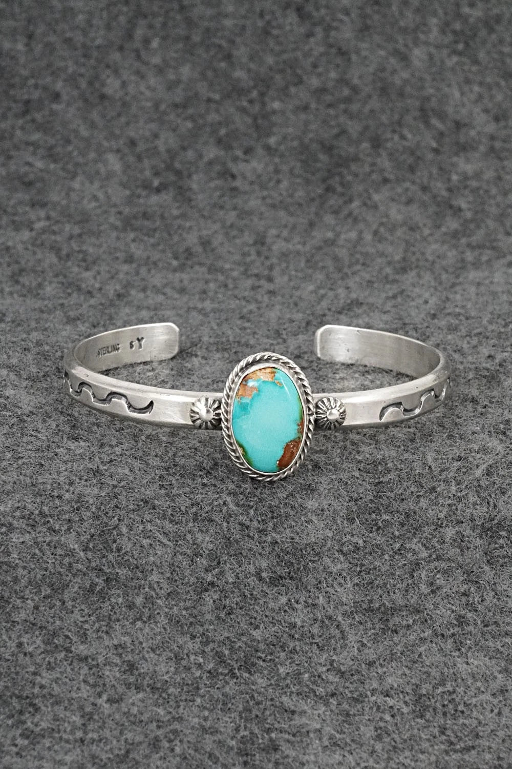 Turquoise & Sterling Silver Bracelet - Samuel Yellowhair