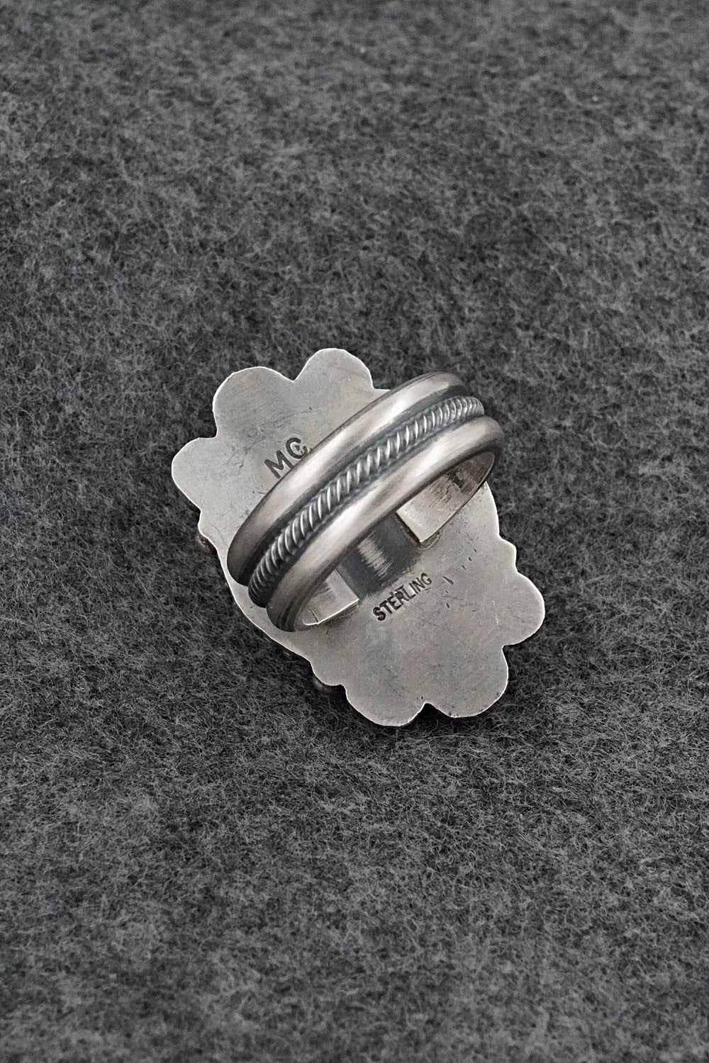 Turquoise & Sterling Silver Ring - Michael Calladitto - Size 9