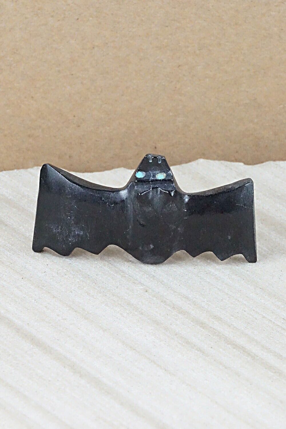 Bat Zuni Fetish Carving - Tim Lementino