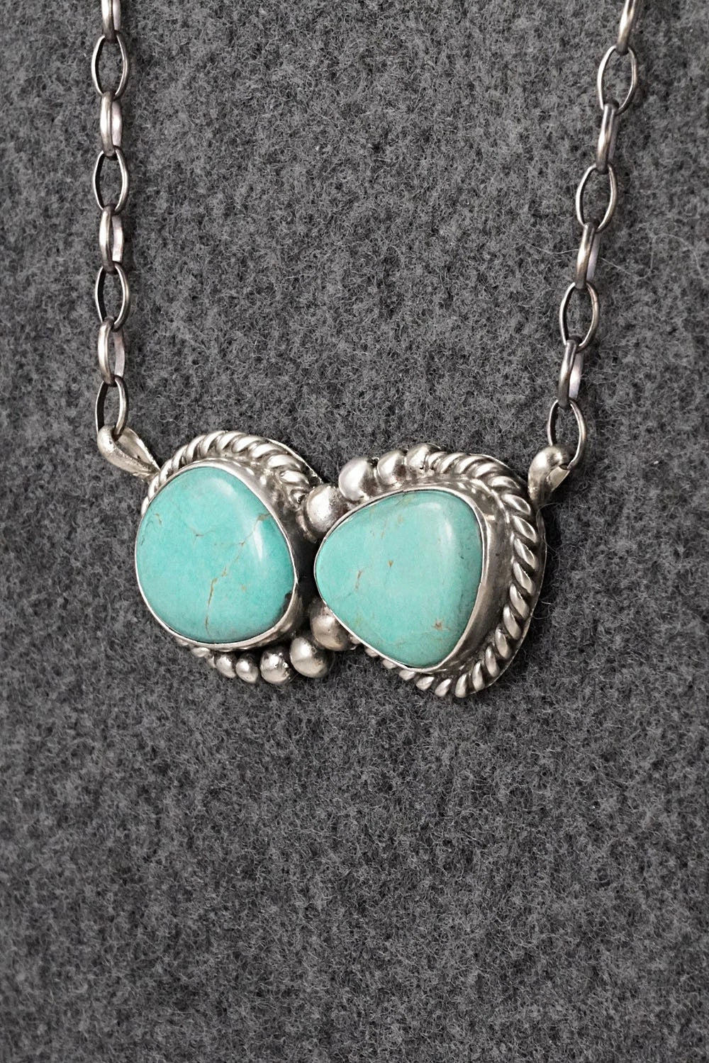 Turquoise & Sterling Silver Necklace - Antwone Brown