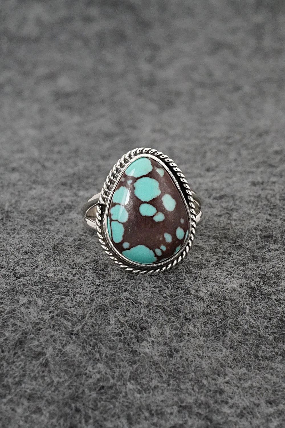 Turquoise & Sterling Silver Ring - Eugene Gruber - Size 6