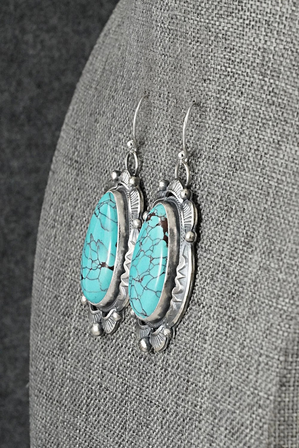 Turquoise & Sterling Silver Earrings - Jackson Hoskie