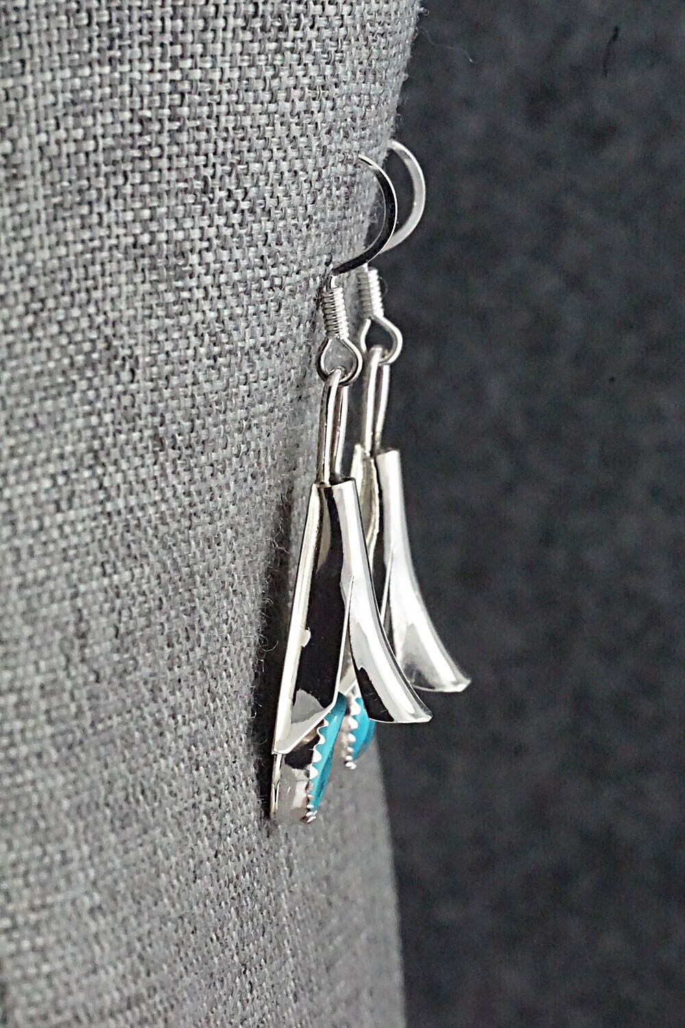 Turquoise & Sterling Silver Squash Blossom Set - Louise Yazzie