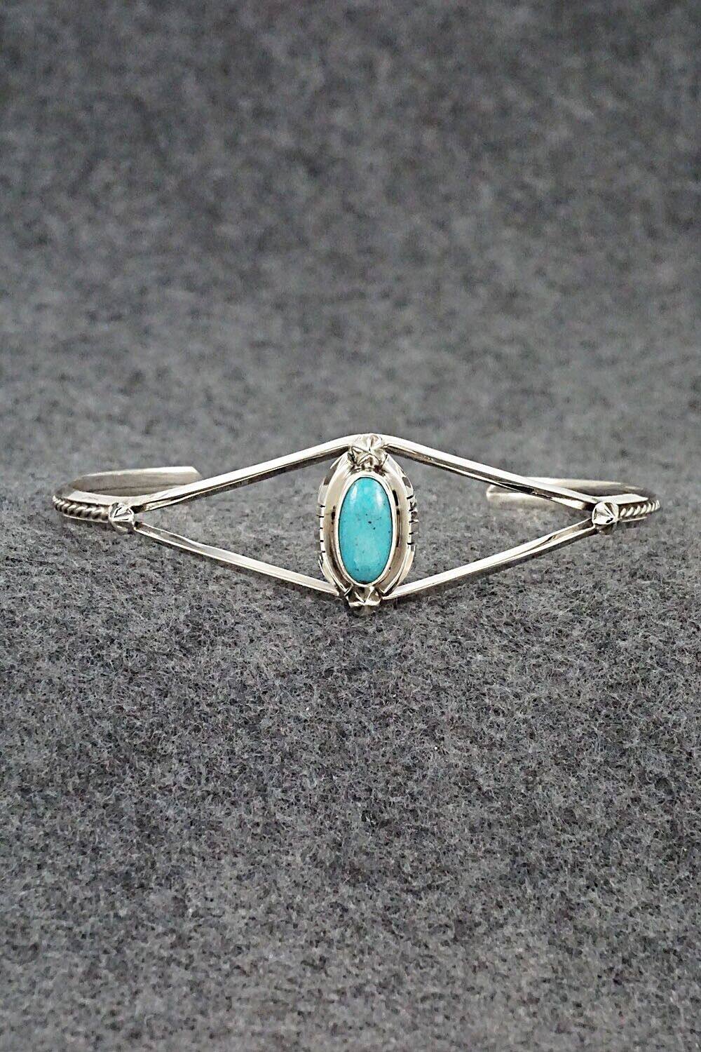 Turquoise & Sterling Silver Bracelet - Amos Begay