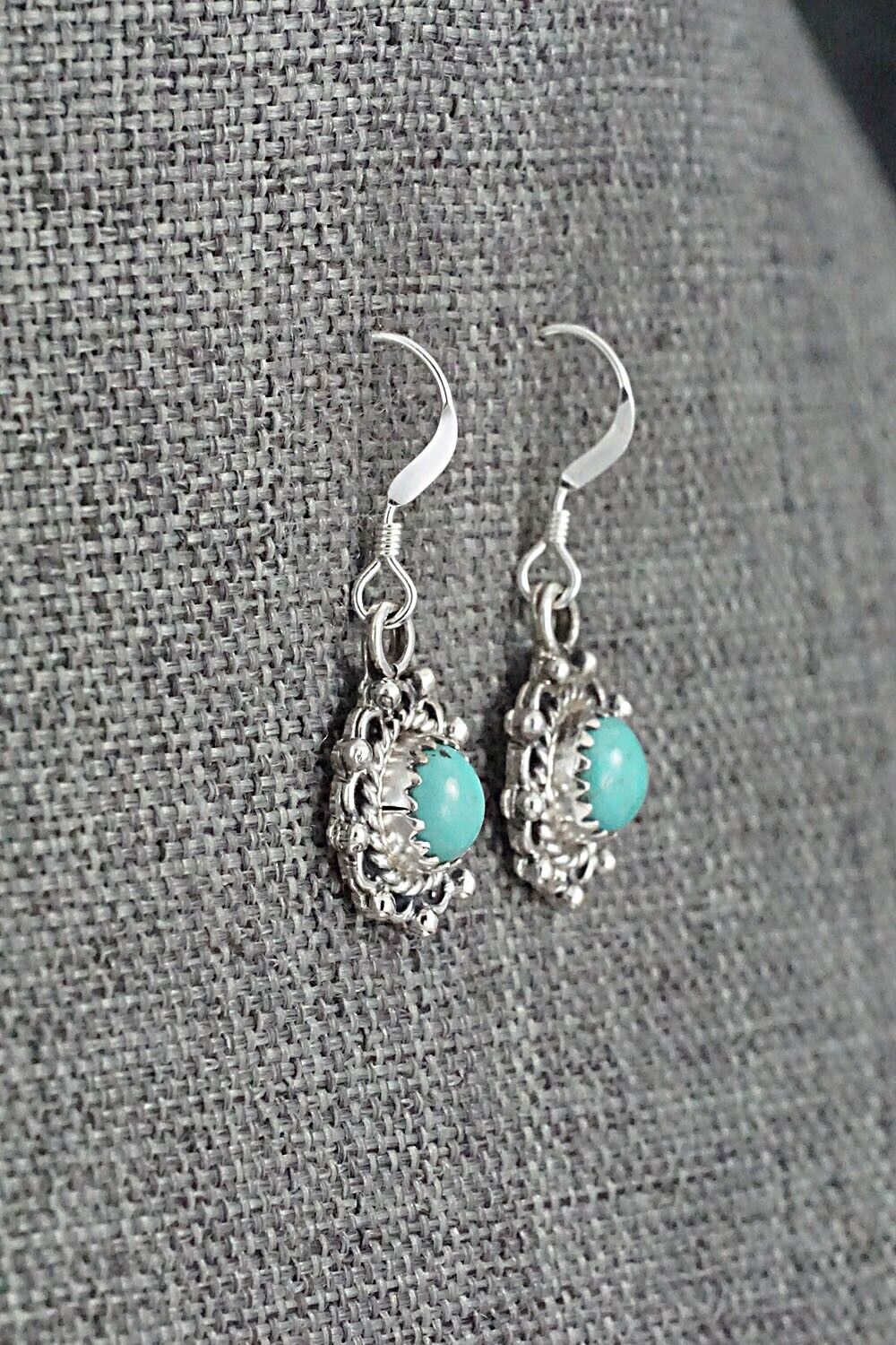 Turquoise & Sterling Silver Earrings - Emery Spencer