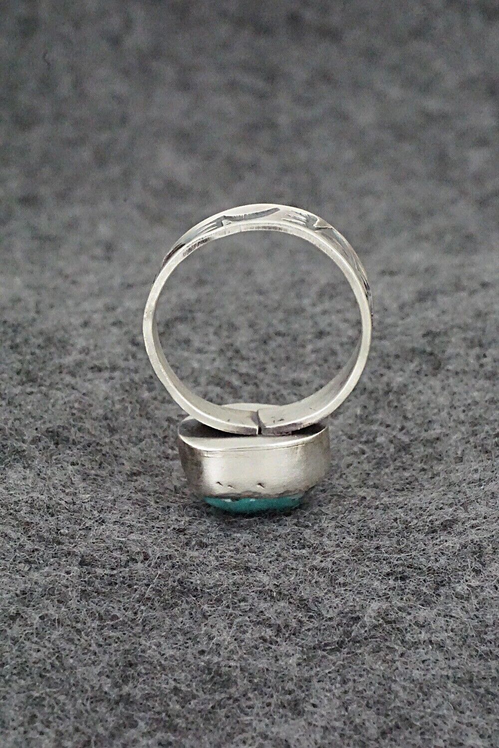 Turquoise & Sterling Silver Ring - Danny Henio - Size 8.5