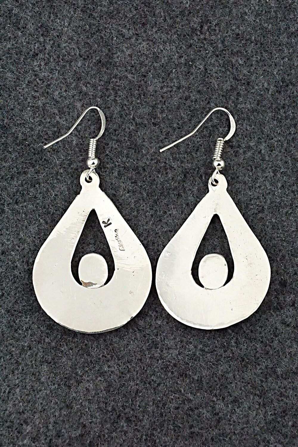 Coral and Sterling Silver Earrings - Veronica Kee