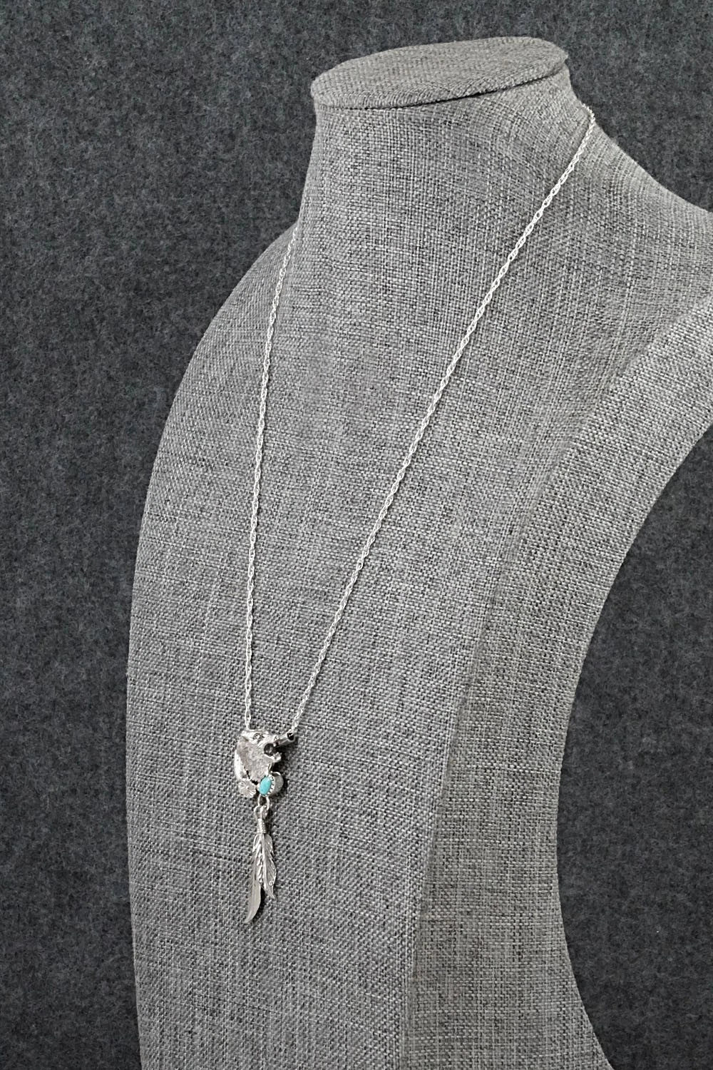 Turquoise & Sterling Silver Necklace - Genevieve Francisco