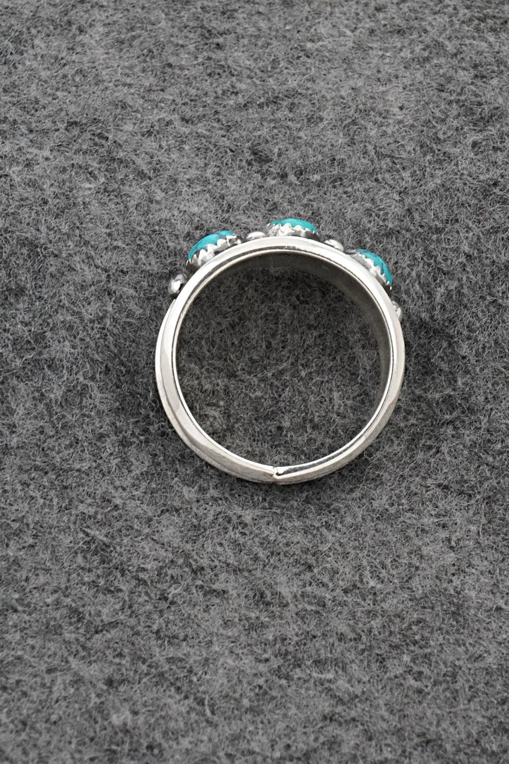 Turquoise & Sterling Silver Ring - Paul Largo - Size 13