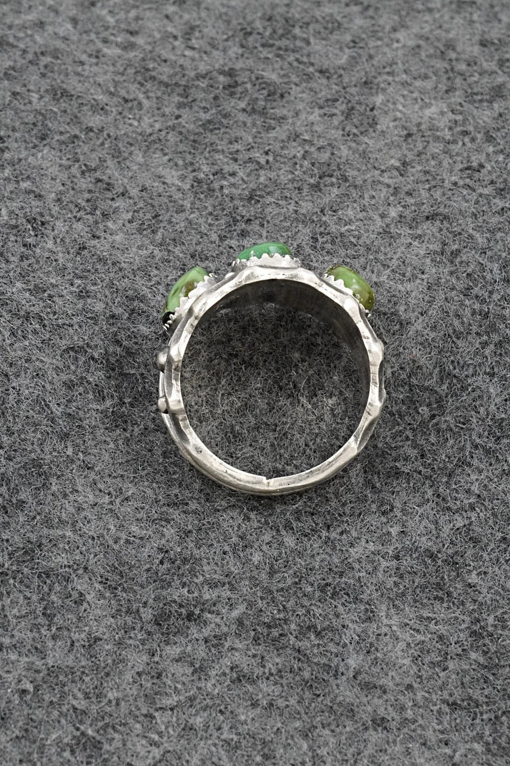 Turquoise & Sterling Silver Ring - Genevieve Francisco - Size 9.75