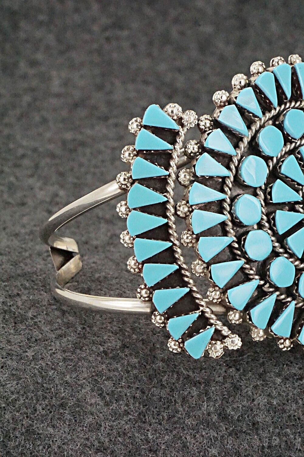 Turquoise & Sterling Silver Bracelet - Merlinda Chavez