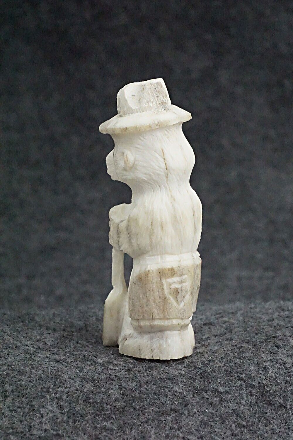 Smokey Bear Zuni Fetish Carving - Charlie Peina