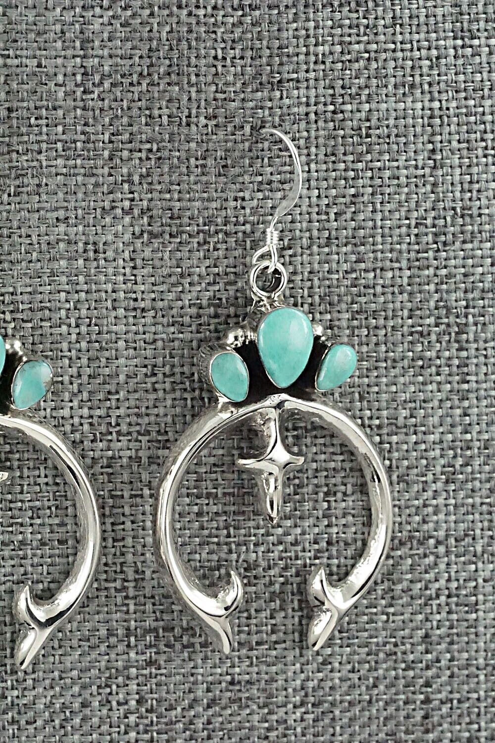 Turquoise & Sterling Silver Earrings - Sarah Yazzie