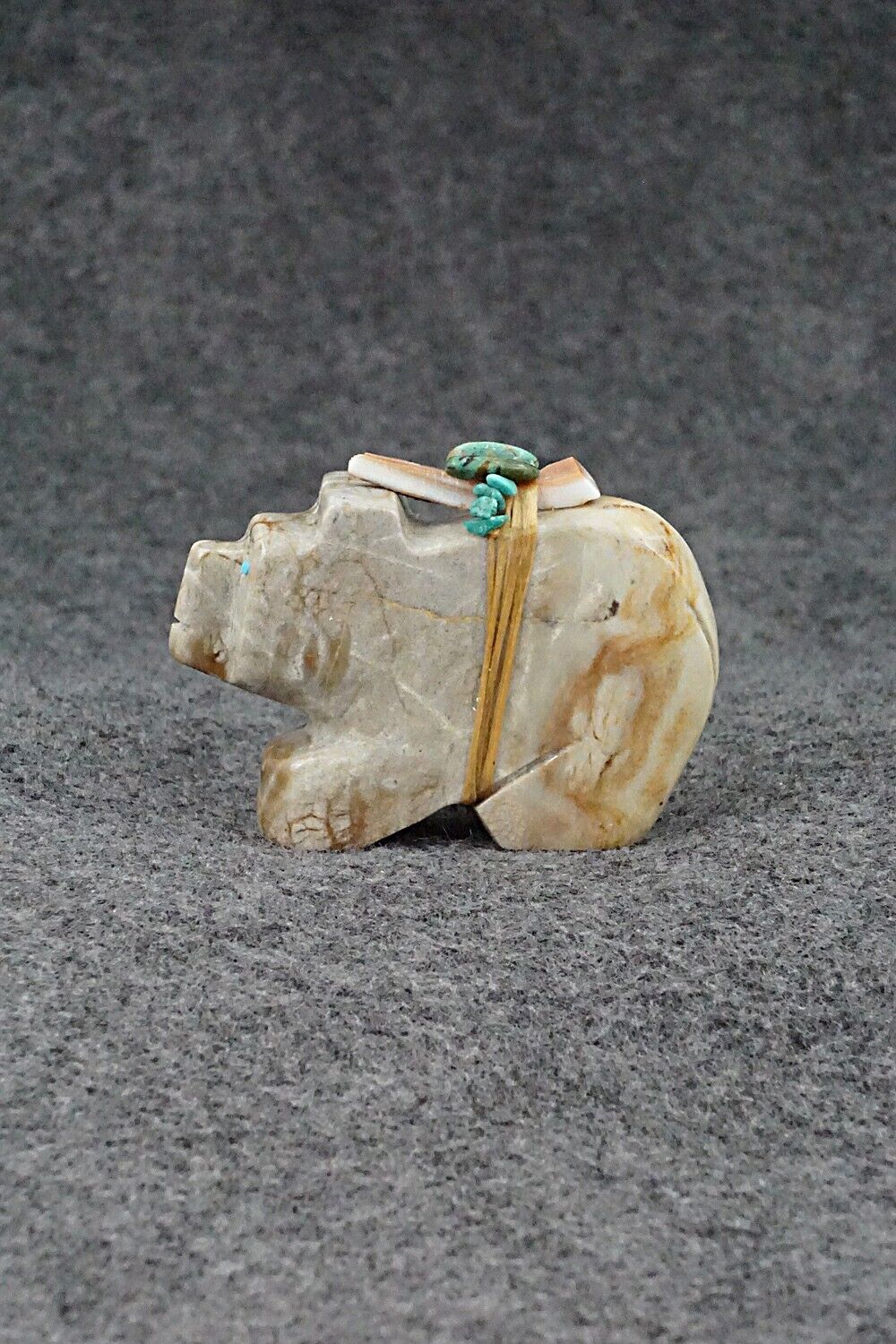 Bear Zuni Fetish Carving - Danny Lonjose