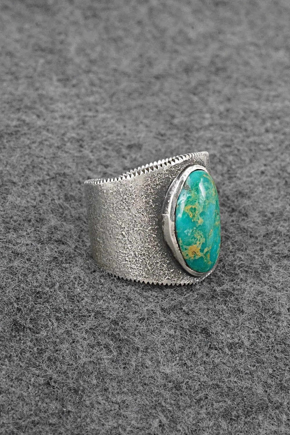 Turquoise & Sterling Silver Ring - Cody Noble - Size 11.75