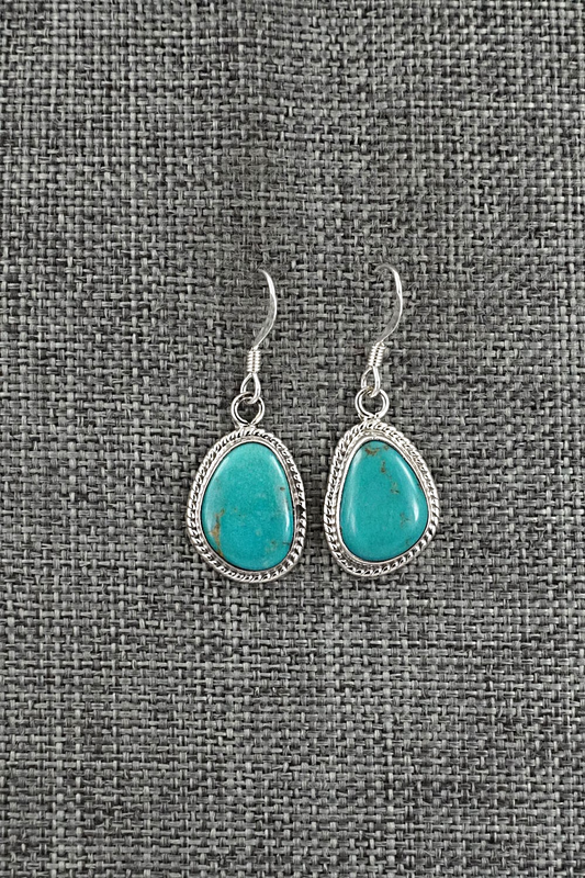 Turquoise & Sterling Silver Earrings - Sharon McCarthy