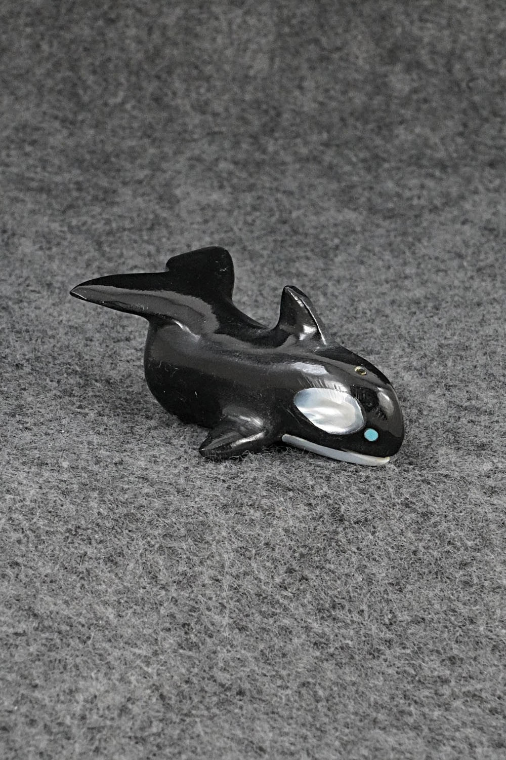 Whale Zuni Fetish Carving - Calvert Bowannie