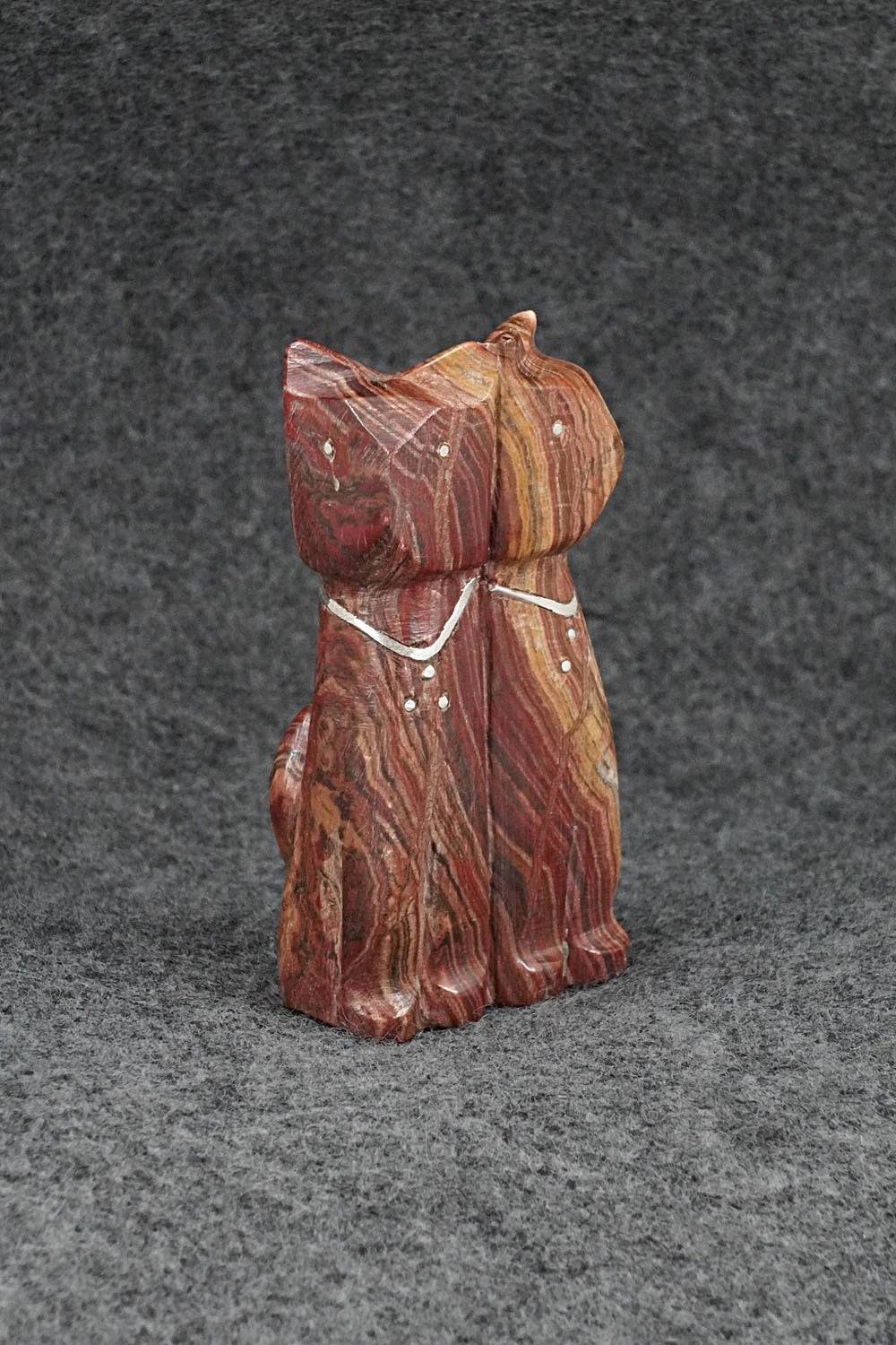 Cat Zuni Fetish Carving - Kenny Chavez