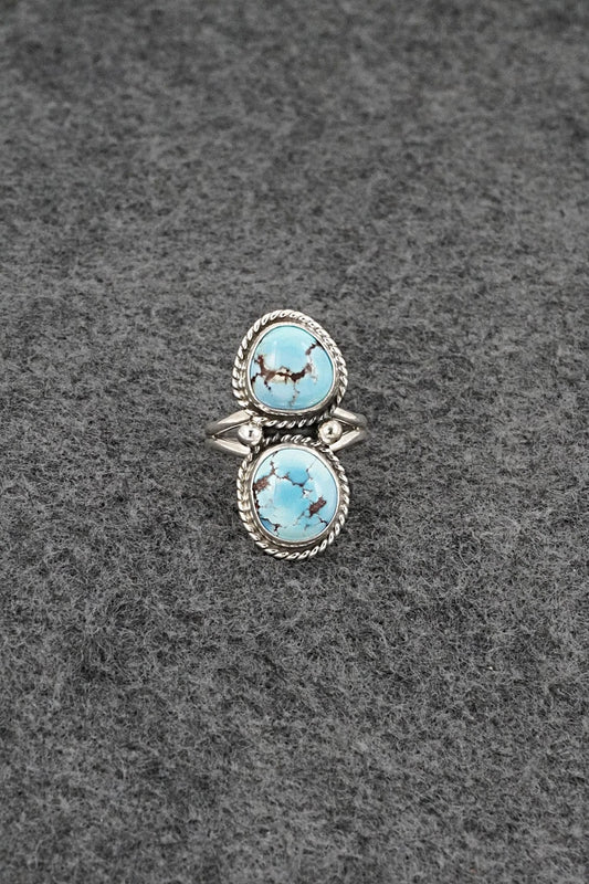 Turquoise & Sterling Silver Ring - Eugene Gruber - Size 5