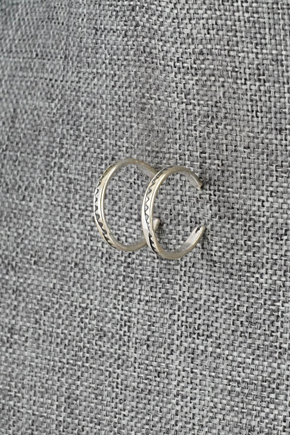Sterling Silver Hoop Earrings - Elaine Tahe