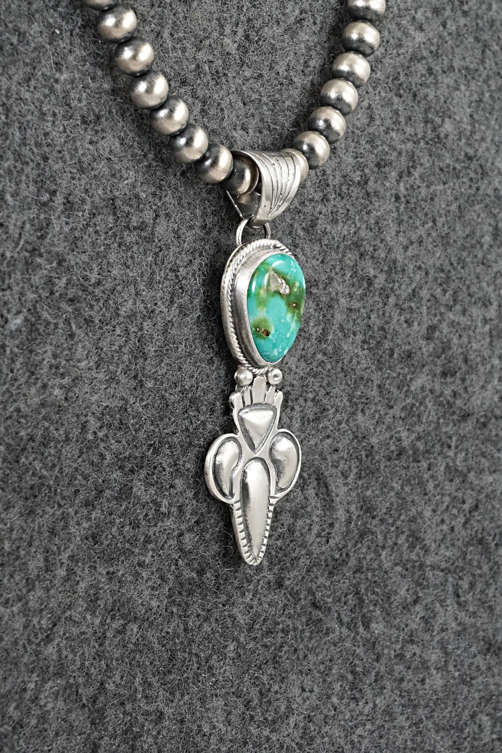 Turquoise & Sterling Silver Necklace - Gary Shorty