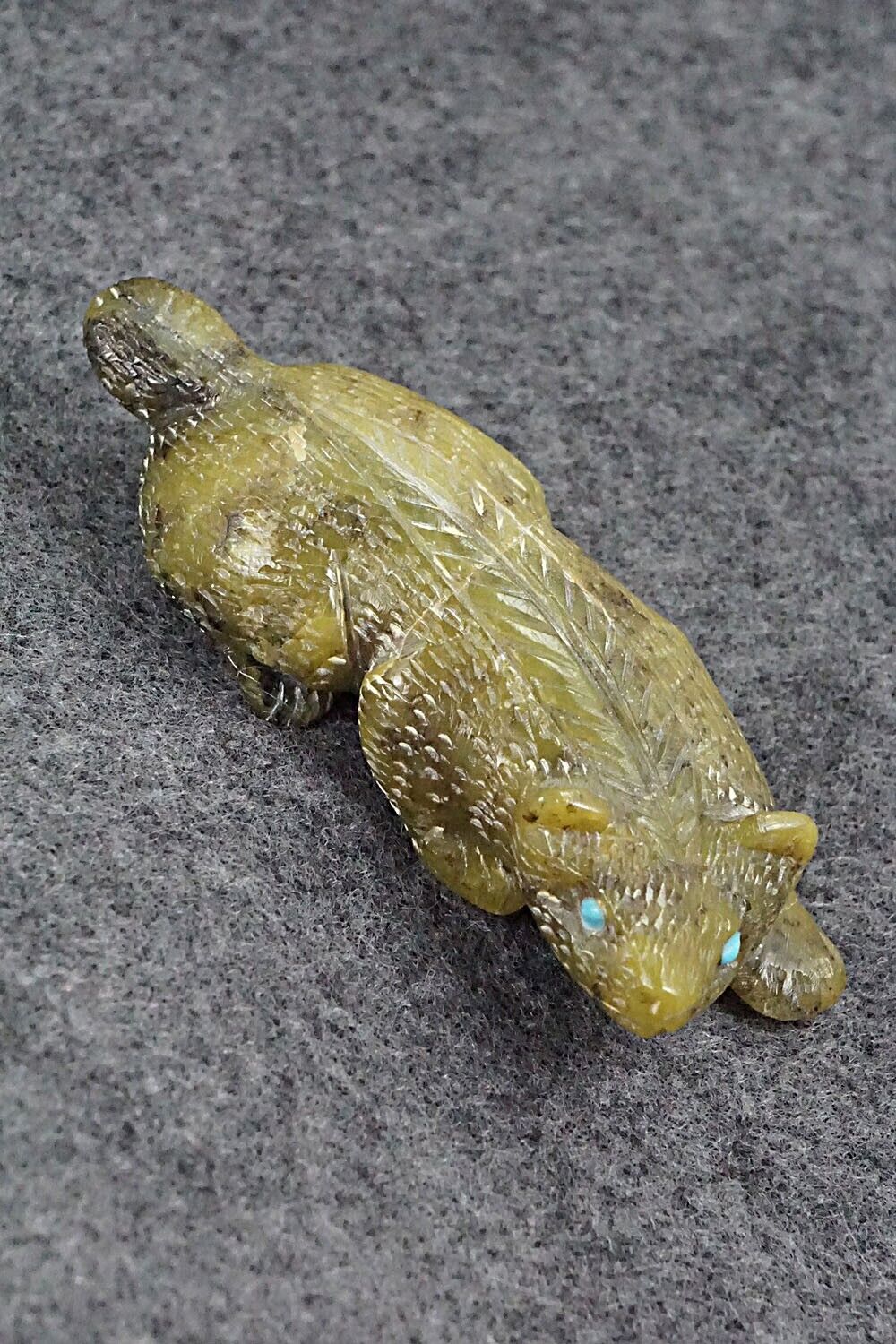 Badger Zuni Fetish Carving - Lance Cheama