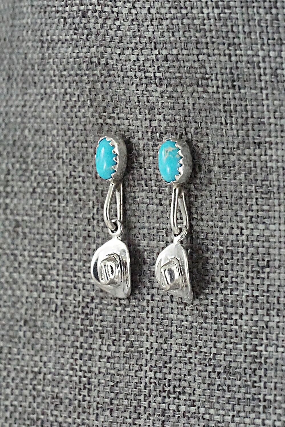 Turquoise & Sterling Silver Earrings - Sharon McCarthy