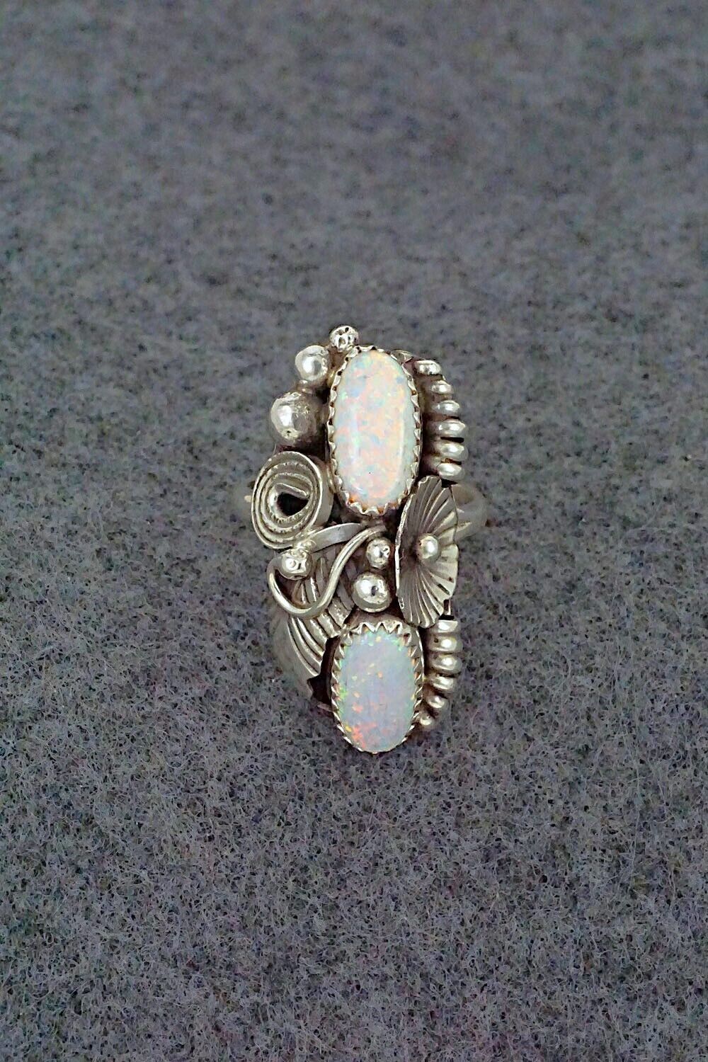 Opalite & Sterling Silver Ring - Max Calladitto - Size 5.5