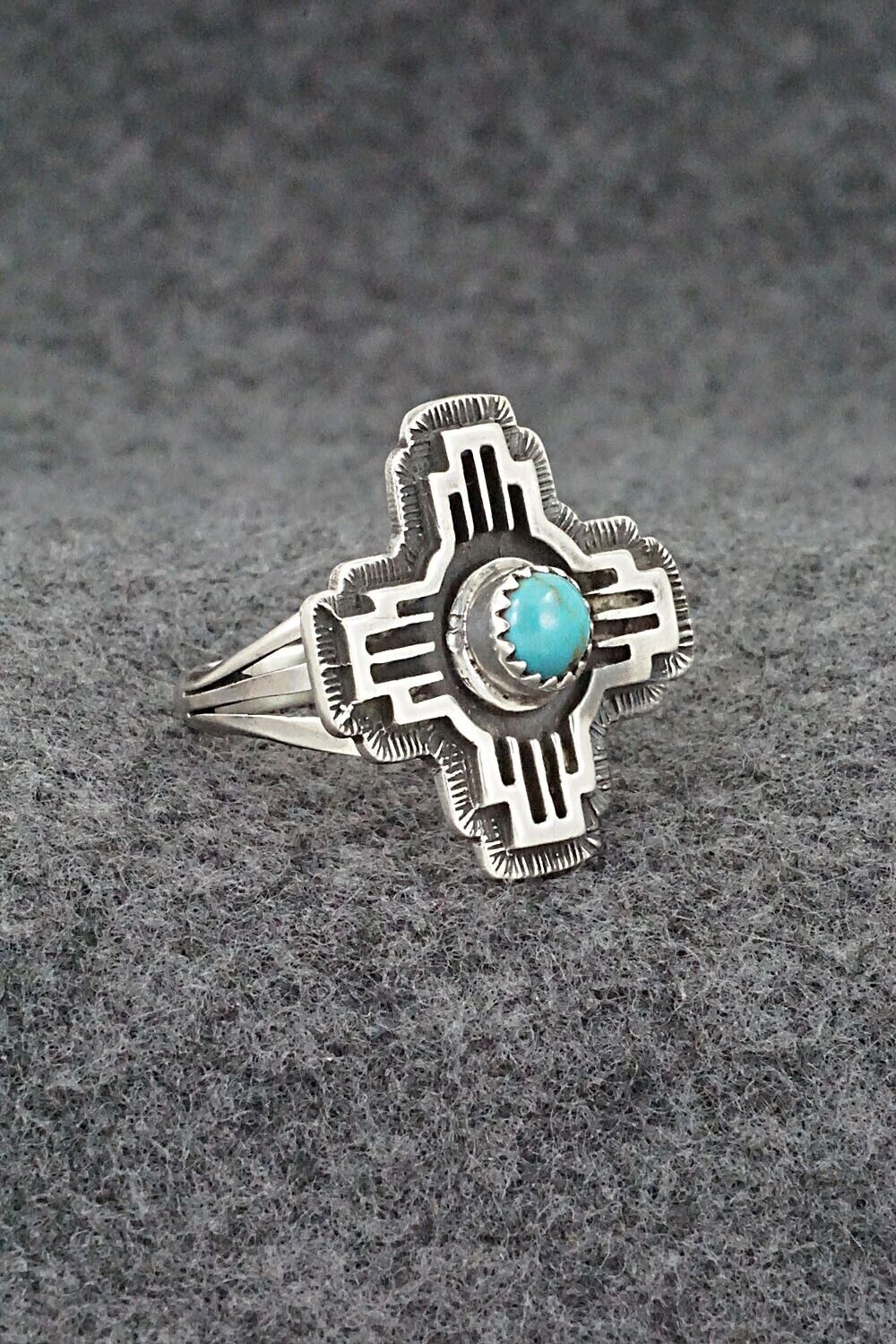 Turquoise and Sterling Silver Ring - Paige Gordon - Size 9