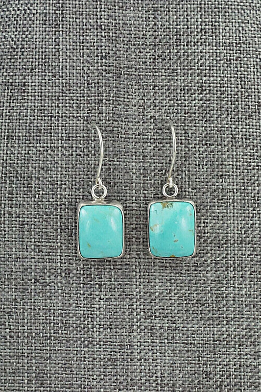 Turquoise & Sterling Silver Earrings - Rena Begay