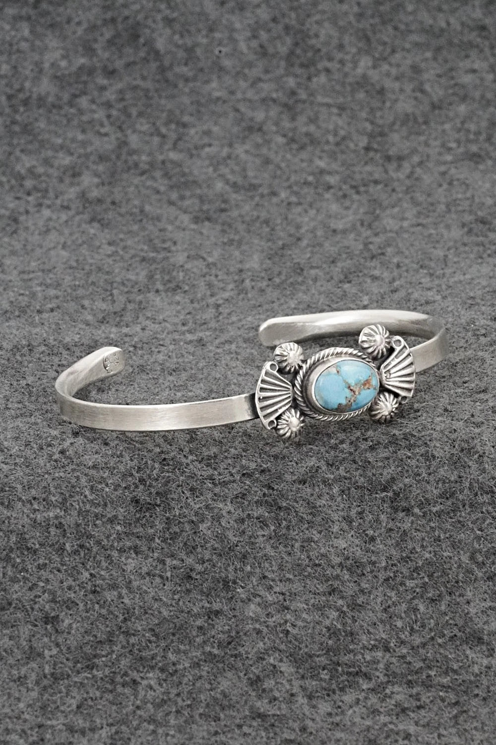 Turquoise & Sterling Silver Bracelet - Genevieve Francisco