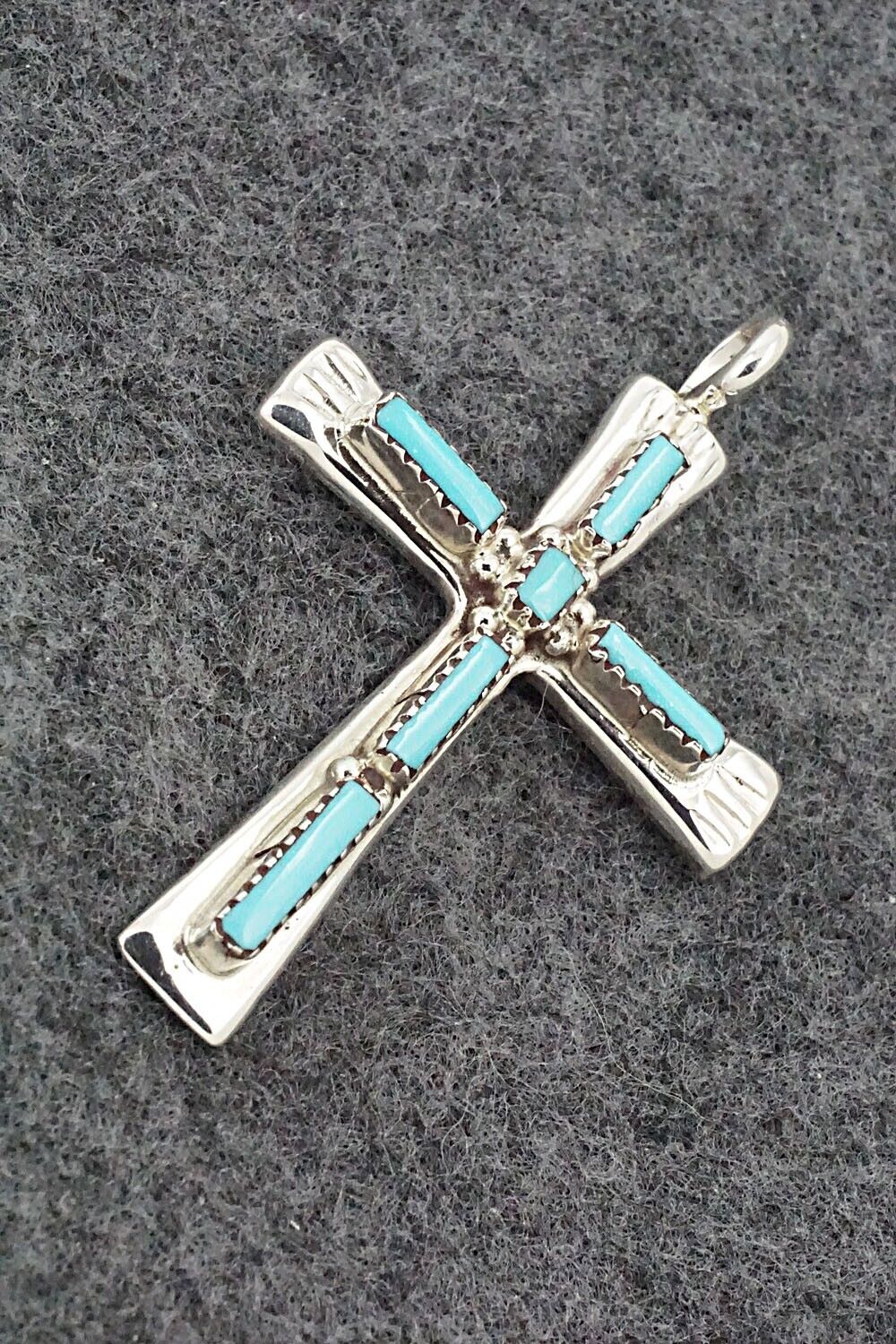 Turquoise and Sterling Silver Pendant - Brian Kaskalla