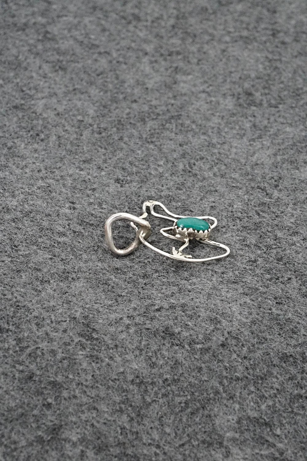 Turquoise & Sterling Silver Pendant - Priscilla Reeder