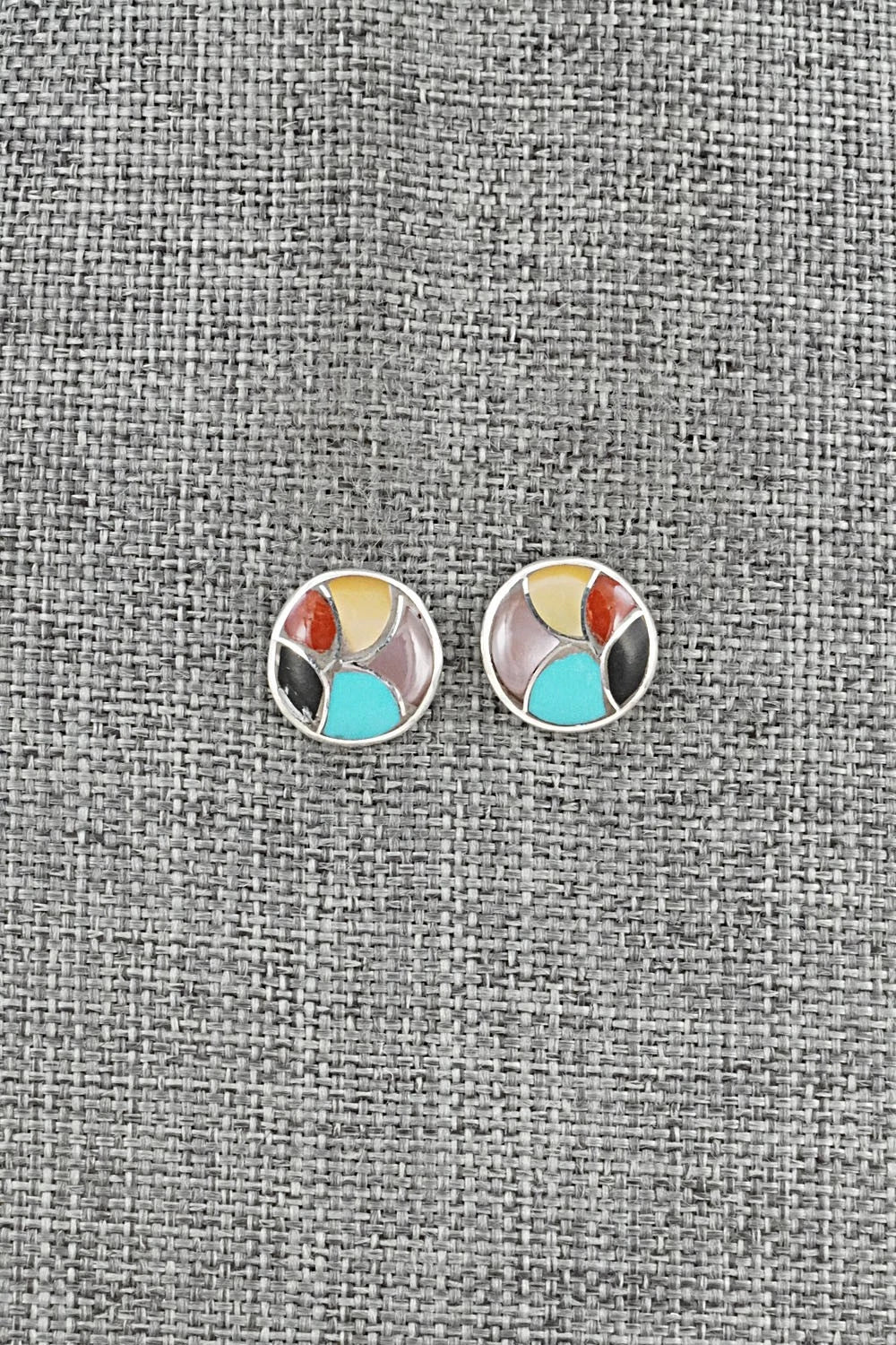 Multi-Stone & Sterling Silver Earrings - Orena Leekya