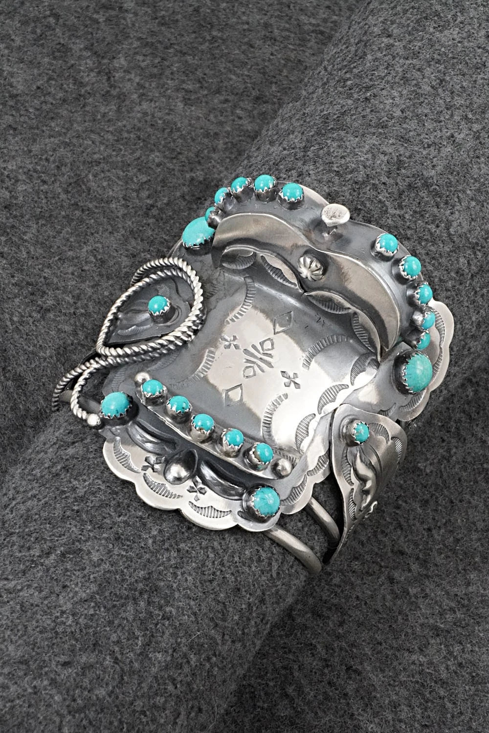 Turquoise & Sterling Silver Bracelet - Tim Yazzie
