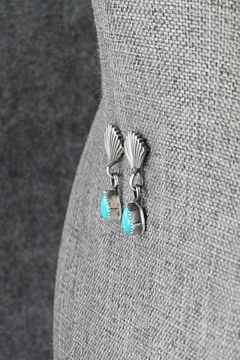 Turquoise & Sterling Silver Earrings - Marie Bahe