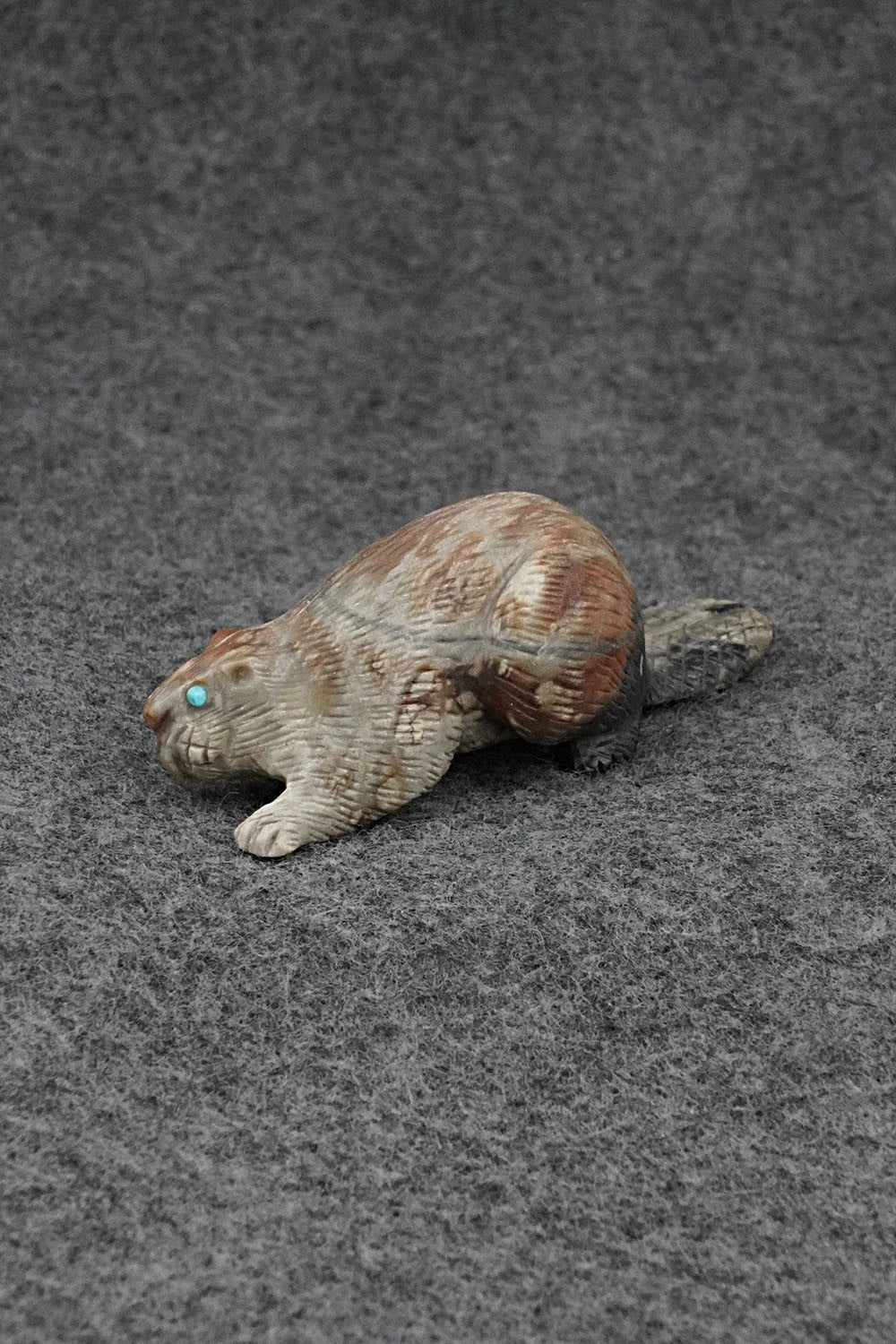 Beaver Zuni Fetish Carving - Lance Cheama