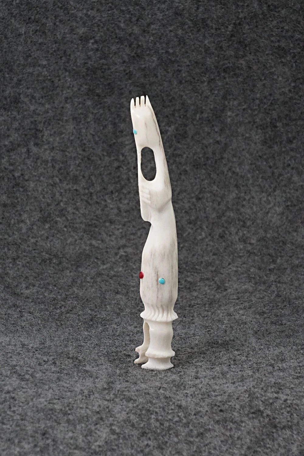 Flute Player Zuni Fetish Carving - Ethan Lowsayate