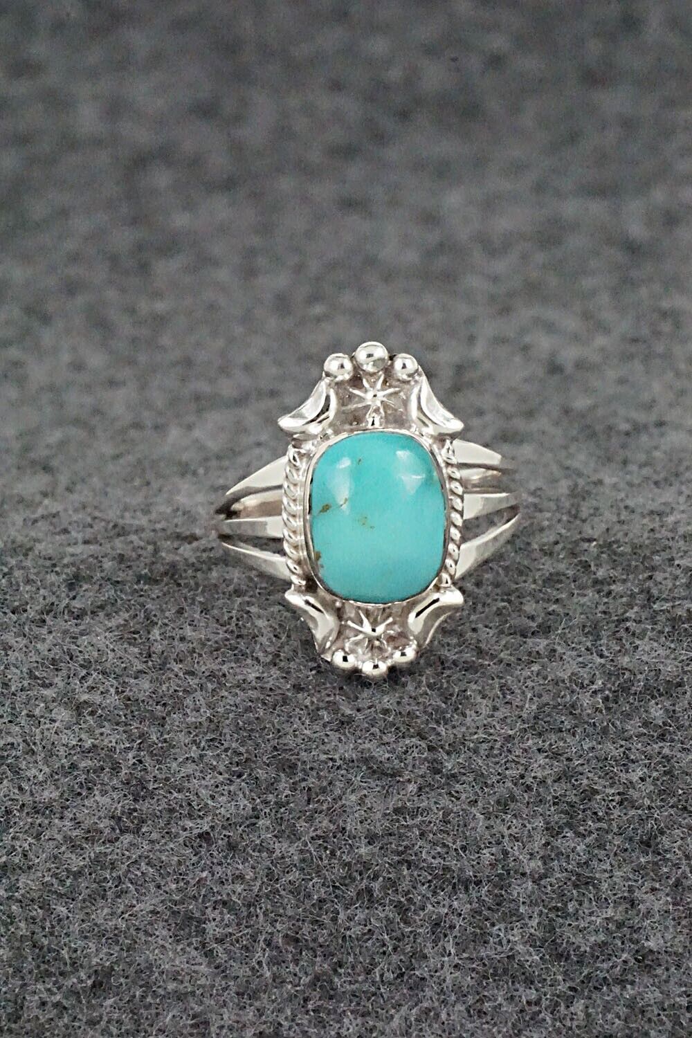 Turquoise & Sterling Silver Ring - Theresa Smith - Size 7