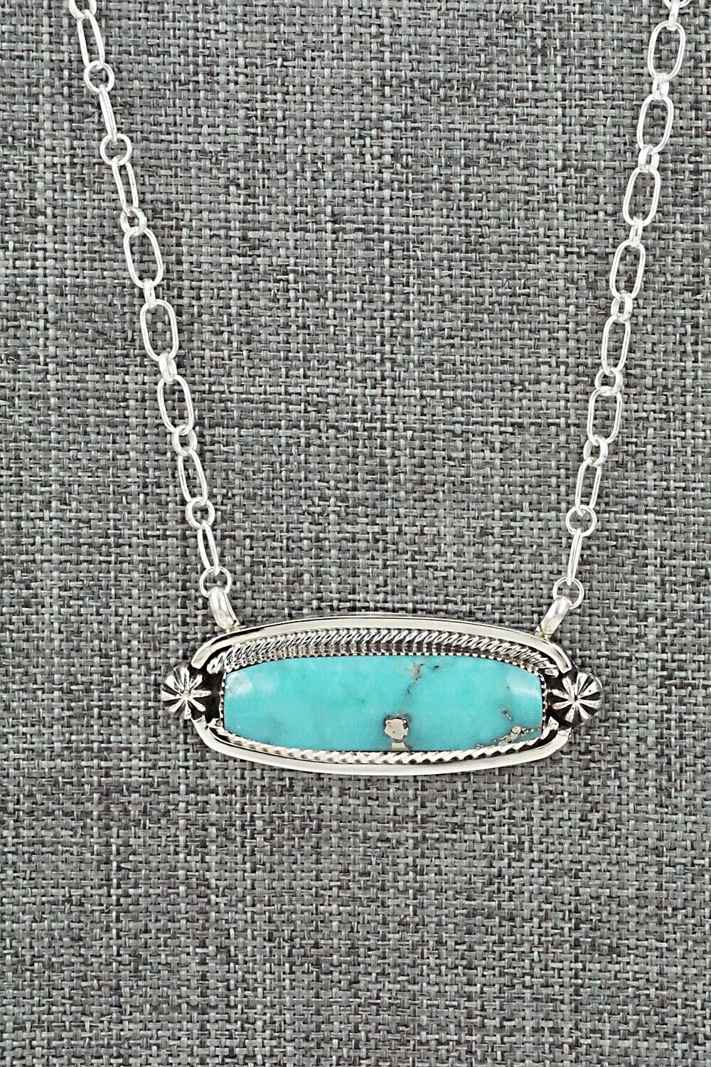 Turquoise & Sterling Silver Necklace - Sadie Jim